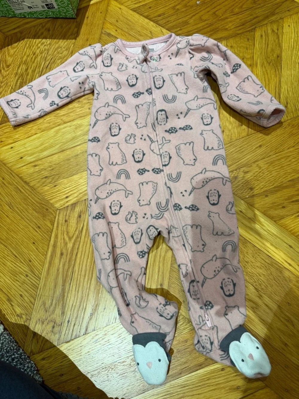 Fleece long sleeves onesie pajamas